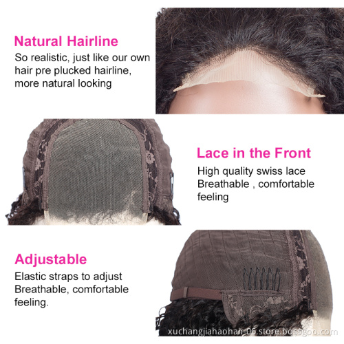 10A 4*4 swiss lace honey human 13x6 hd lace frontal wholesale 100% curly lace front cheap human hair wigs glueless